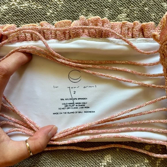 Pink Ruffled Bikini Set - Picture 3 of 4